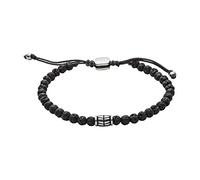 Fossil Bracelet for Men Wellness, Inner length: 170mm~250mm black Semi-Precious Bracelet, JF02887040