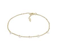 Fossil Bracelet for Women Sadie, Length: 165mm+30mm, Width: 3mm, Height: 5mm Gold 14k Gold Plated Brass Bracelet, JA7135710