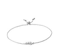 Fossil Bracelet for Women Sterling Silver, Length: Max Inner Length:216mm Silver Sterling Silver Bracelet, JFS00484040