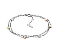Fossil Bracelet for Women Vintage Motifs, 19 cm Tri-tone Stainless Steel Bracelet, JF02854998