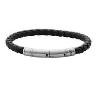 Fossil Men Leather or stainless steel adjustable closure bracelet