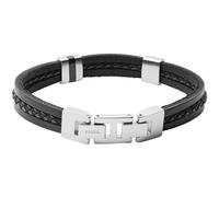 FOSSIL bracelet Vintage Casual Multi-Strand Leather Bracelet Black