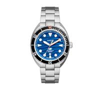 FOSSIL Breaker Watch for Men, Quartz Three Hand Date Movement with Stainless Steel or Silicon Strap