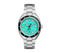 Fossil Breaker Watch for Men, Quartz Three Hand Date Movement with Stainless Steel or Silicon Strap