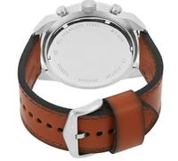 Fossil Bronson Chronograph Green Dial Leather Strap Quartz FS5738 Men's Watch