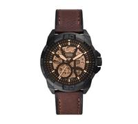 Fossil ME3219 Bronson Automatic Brown Leather Strap Watch - W10289