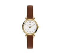 Fossil Carlie Watch for Women, Gold Tone Quartz Three Hand Movement with Stainless Steel Strap,Saffron Gold