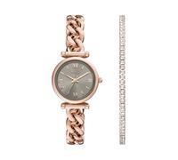 Fossil Carlie Watch for Women, Quartz Movement with Stainless steel or Leather Strap