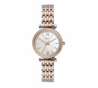 Fossil Carlie Watch for Women, Rose Gold Tone Quartz Three Hand Movement with Stainless Steel Strap