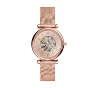 Fossil Carlie Women's 43 MM Rose Gold-Tone Stainless Steel Watch, ME3175