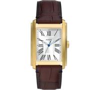 Fossil Carraway Leather Strap Cream Dial Quartz FS6012 Men's Watch