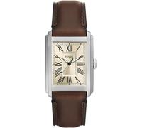 Fossil Carraway Leather Strap Cream Dial Quartz FS6012 Men's Watch