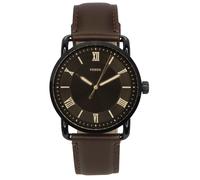 Fossil Copeland Brown Leather Strap Black Dial Quartz FS5666 Men's Watch