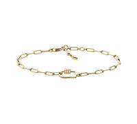 Fossil Corra Women's Gold Tone Paper Link Chain Bracelet