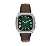 Fossil Crosby Men's 42MM Silver-Tone Stainless Steel Watch, FS6150