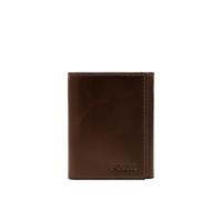 Fossil, Dark Brown, 3.75" L x 0.75" W x 4" H, Trifold