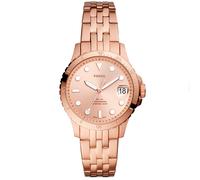Fossil Date FB-01 ES4748 - Woman - 36 mm - Analogue - Quartz - Mineral Glass Rose gold 22 mm