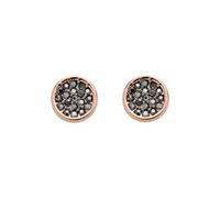 Fossil Earrings for Women , 8mm Rose Gold Brass Earrings, JOA00530791