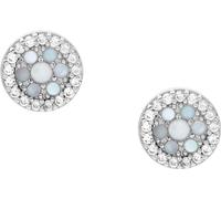 Fossil Earrings for Women Sterling Silver, Length: 7.2 x 1.3mm Silver Sterling Silver Earrings, JFS00518040