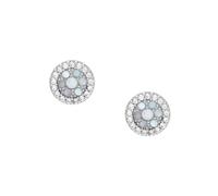 Fossil Earrings for Women Sterling Silver, Length: 7.2 x 1.3mm Silver Sterling Silver Earrings, JFS00518040