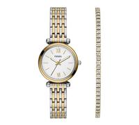 Fossil ES5450SET Carlie Two Tone Watch And Tennis Bracelet Gift Set - W10460