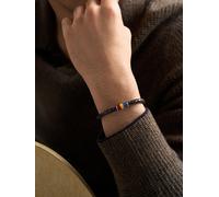 Fossil Everett Men's Brown Leather Bracelet, JF05023040