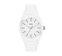 Fossil Everett Men's 42MM White Plastic Watch, FS6176