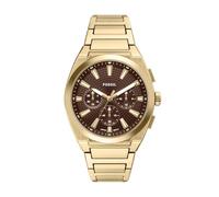 Fossil Everett Men's 44MM Gold-Tone Stainless Steel Watch, FS6184