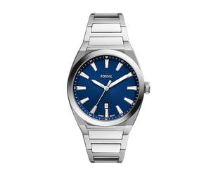 Fossil Everett Men's Blue Dial Stainless Steel Bracelet Watch