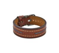 Fossil Everett Men's Brown Leather Bracelet, JF04949040