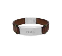 Fossil Everett Men's Brown Leather Bracelet, JF04988040