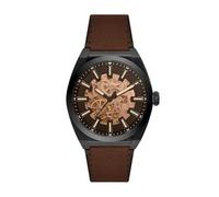 Fossil Everett Watch for Men, Automatic Three Hand Movement with Stainless Steel or Leather Strap