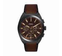 FOSSIL Everett Watch for Men, Quartz Chronograph Movement with Stainless Steel or Leather Strap