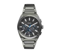 FOSSIL Everett Watch for Men, Quartz Chronograph Movement with Stainless Steel or Leather Strap