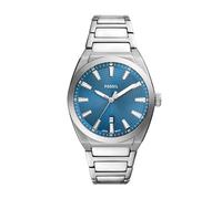 Fossil Everett Watch for Men, Quartz three hand date movement with Stainless steel or Leather Strap