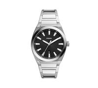 Fossil Everett Men's Black Dial Stainless Steel Bracelet Watch