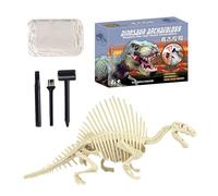 Fossil Excavation Kit | Dinosaur Skeleton Excavation and Assembly - Educational Science Toy STEM Paleontology Fun Activities Manual for Parties and