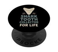 Fossil Finds Collection Ammonite Shark Tooth Prehistory Gift PopSockets Adhesive PopGrip