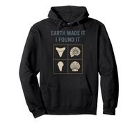 Fossil Finds Collection Ammonite Shark Tooth Prehistory Gift Pullover Hoodie