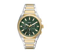 Fossil FS6106 Everett Chronograph Two Tone Bracelet Watch - W10405