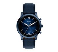 Fossil FS6168 Neutra Chronograph Blue Leather Strap Watch - W10491