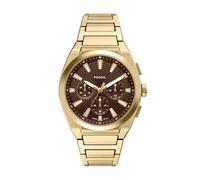 Fossil FS6184 Everett Chronograph Gold Tone Bracelet Watch - W10504