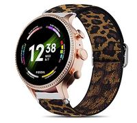Fossil Gen 6 Bracelet, Giaogor Adjustable Fabric Bracelets, Soft and Stretchy Elasticity Replacement Band for Fossil Gen 6 42 mm/44 mm Smartwatch, 42mm,