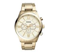 Fossil Gents 46.00mm Quartz Watch with Gold Analogue dial and Gold Metal Bracelet Strap BQ1128IE