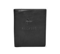 Fossil Gift for Men Passport Case, 100% Leather Passport Case black 11.43 cm L x 1.27 cm W x 13.97 cm H MLG0358001