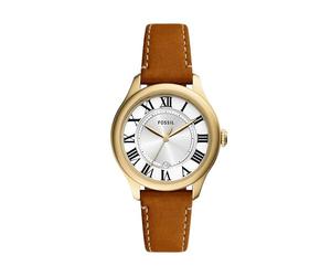 Fossil Gilmore Ladies Leather Three Hand Watch Brown