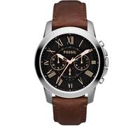 Fossil Grant FS4813 - Man - 42 mm - Analogue - Quartz - Mineral Glass Black 22 mm