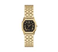 Fossil Harlow Women's Black Dial Three-Hand Gold-Tone Stainless Steel Bracelet Watch