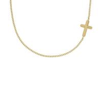 Fossil Harlow Women's Gold Stainless Steel Necklace JF04748710, Length: 406.4mm, Width: 9mm, Height: 13.20mm, Stainless Steel, No Gemstone