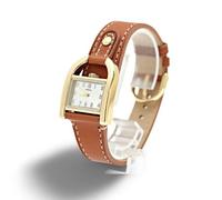Fossil Watch for Women Harwell, Quartz Movement, 28 mm Gold Stainless Steel Case with a Leather Strap, ES5264